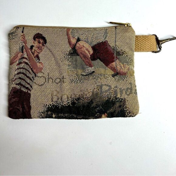 Dee Dee Vintage Canvas Mini purse Cosmetic Bag Organizer - Picture 1 of 10